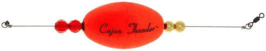 Cajun Thunder Back Bay Oval Float 2.5In Flo Orange