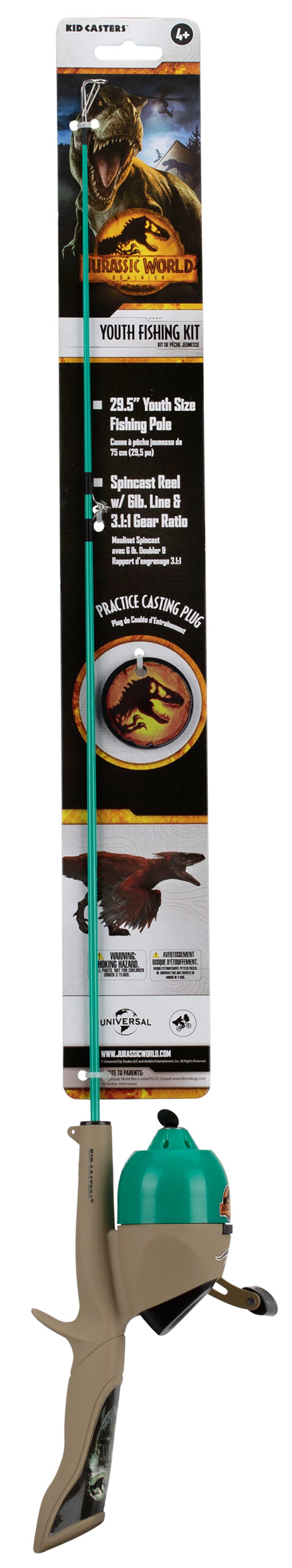 Profishiency Kids Cast Jurasic Combo Spincast 30In
