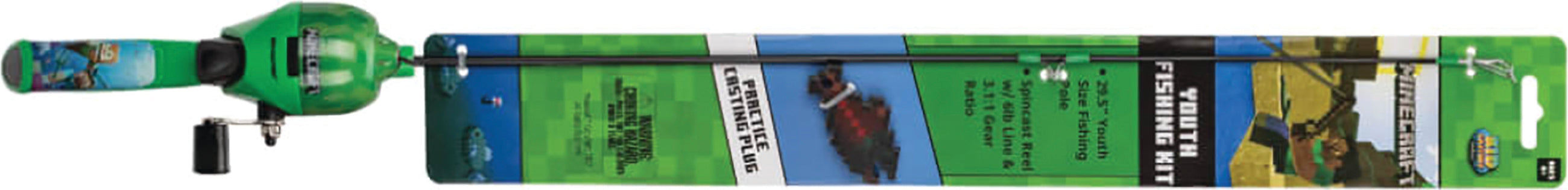 Profishiency Minecraft Youth Combo Spincast 29.5In