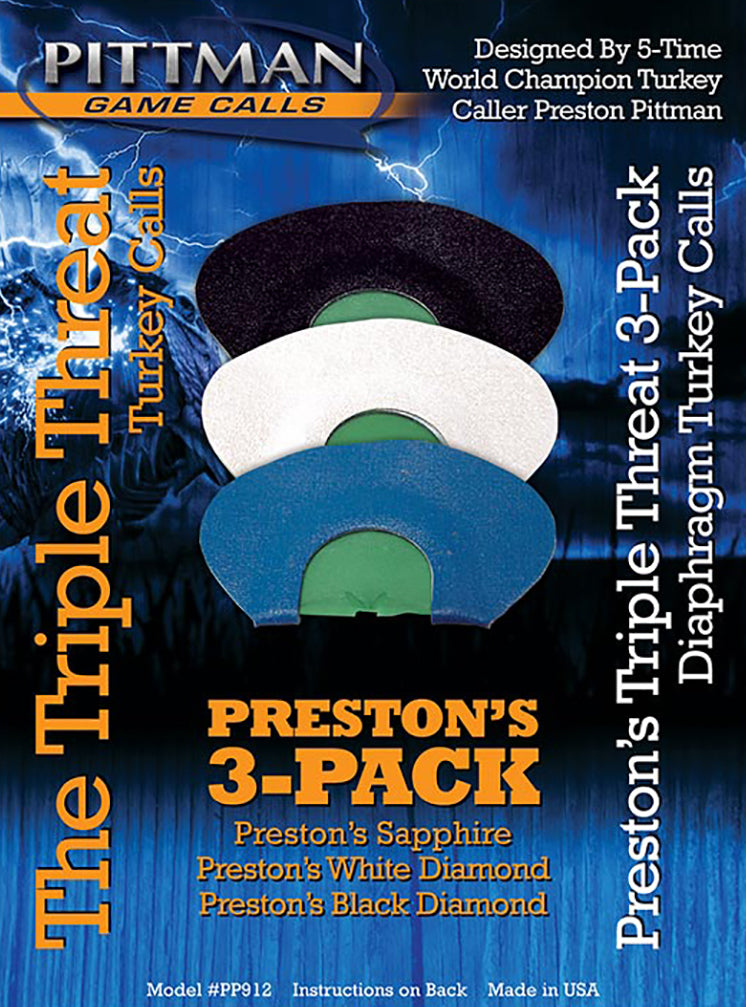 Pittman Turkey Mouth Call Pack Mouth Triple Threat