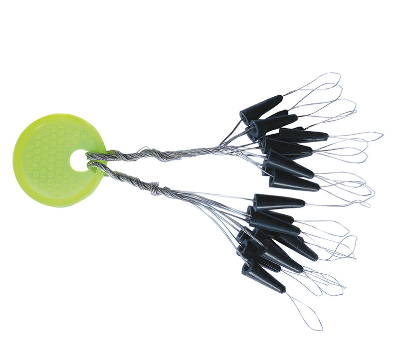 P-Line Punch Peg/Bob Stop Blk 20Pc M-L Cone Shape