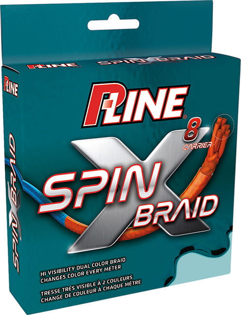 P-Line Spin-X Braid Orange/Blue 150Yd 16Lb