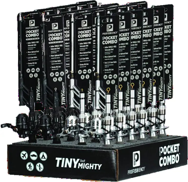 Profishiency Tiny Pocket Combo Disply Spincast 20In 24/Display
