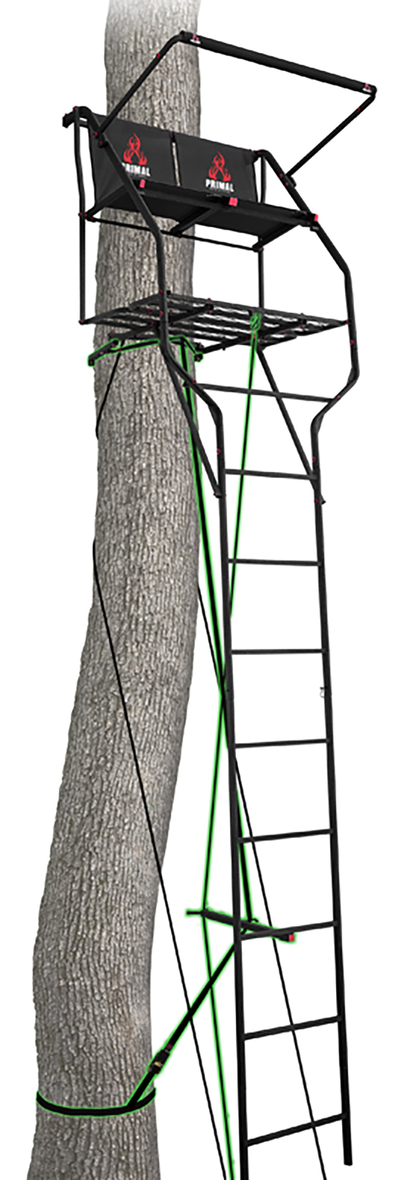 Primal Vantage Dlx Ladder Stand 2-Man 18Ft