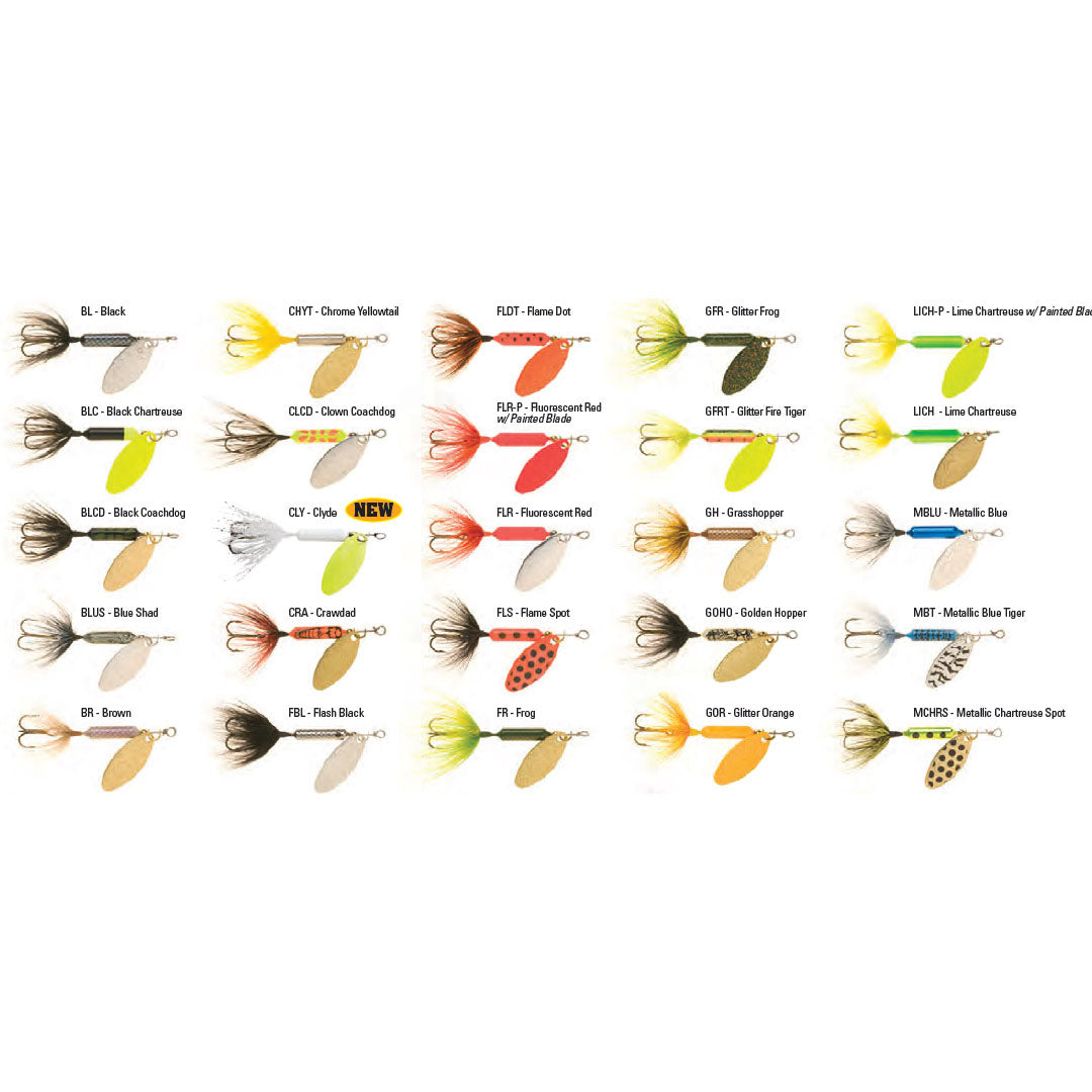 Rooster Tail Treble Hook Spinner - 1/4 oz