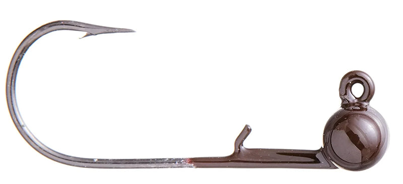 Rebel Lures Keg Head Jighead 1/10Oz 3Pk Brown