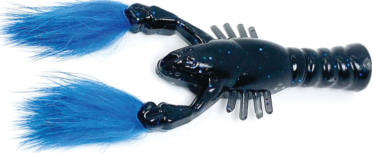 Rabid Baits Punch Craw 5In 3Pk Black/Blue