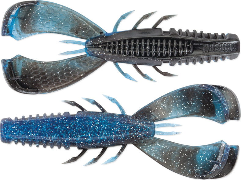 Rapala Crush City Clean Up Craw 3.5In 7Pk Black/Blue