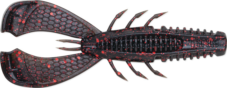 Rapala Crush City Clean Up Craw 3.5In 7Pk Black/Red Flk