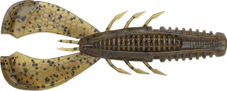 Rapala Crush City Clean Up Craw 3.5In 7Pk Green Pumpkin