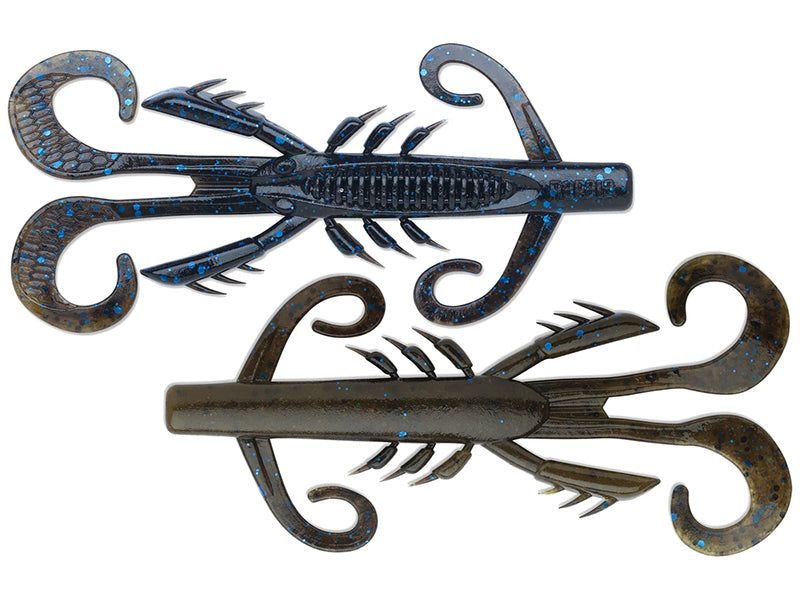 Rapala Crush City Hedgehog 4In 6Pk Blk Blue Grn Pum