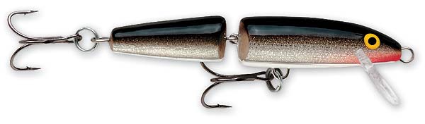 Rapala Jointed Floating Minnow 4.38In 5/16Oz Silver/Blk