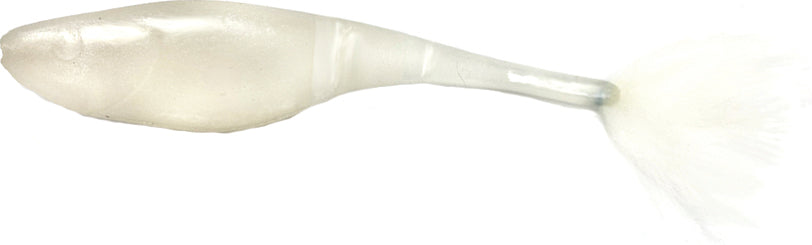 Rabid Baits Rab-Shad 6In 4Pk Snow White