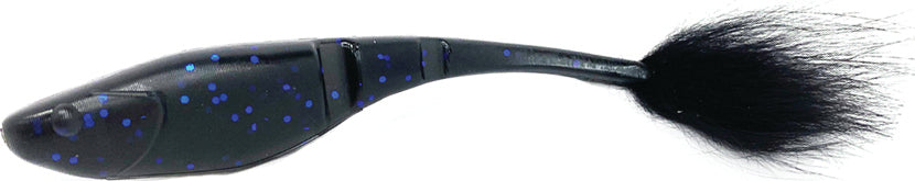 Rabid Baits Rab-Shad 6In 4Pk Black Night