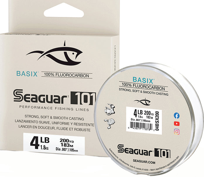 Seaguar 101 Basix Fluoro Line Fluoro Clear 4Lb 200Yd