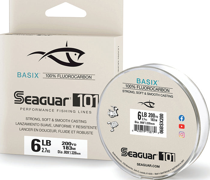 Seaguar 101 Basix Fluoro Line Fluoro Clear 6Lb 200Yd