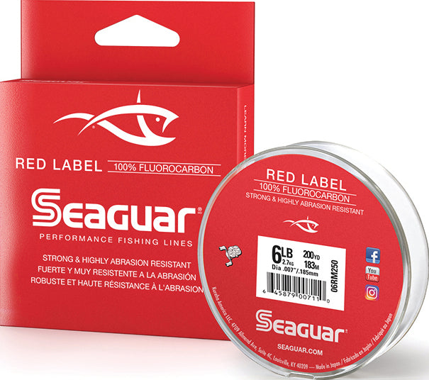 Seaguar Red Label Fluoro Line Fluoro Clear 6Lb 250Yd