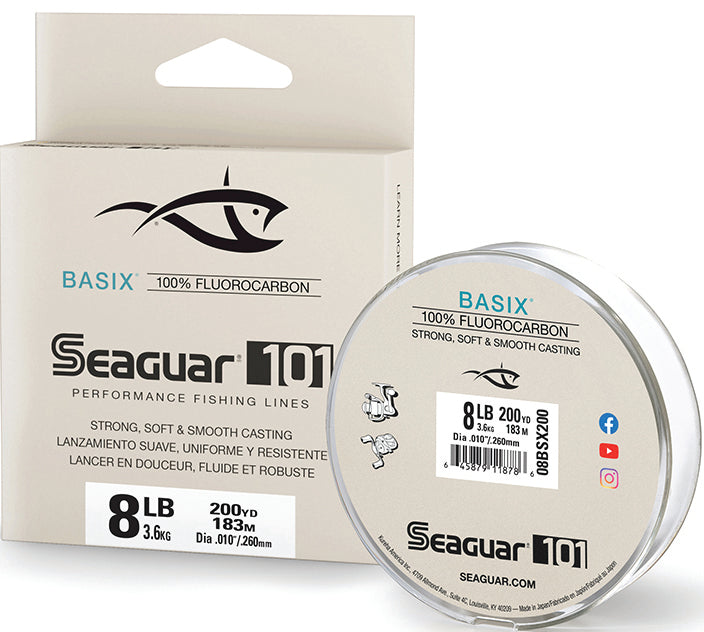 Seaguar 101 Basix Fluoro Line Fluoro Clear 8Lb 200Yd