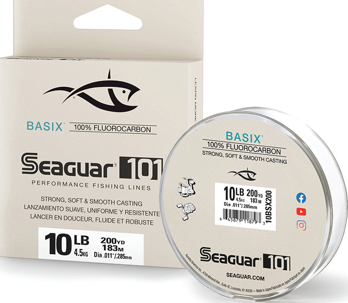 Seaguar 101 Basix Fluoro Line Fluoro Clear 10Lb 200Yd