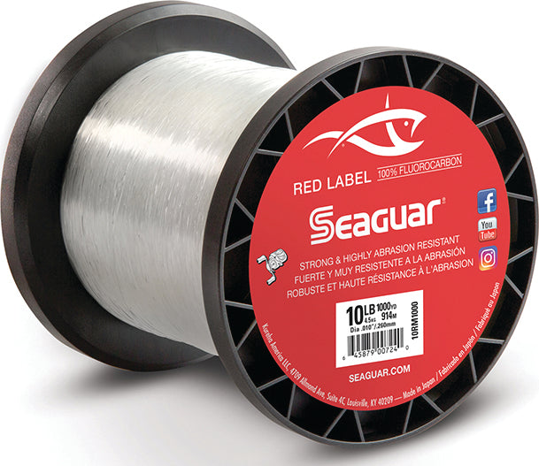 Seaguar Red Label Fluoro Line Fluoro Clear 10Lb 1000Yd