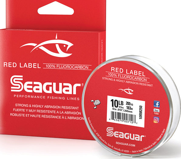 Seaguar Red Label Fluoro Line Fluoro Clear 10Lb 250Yd