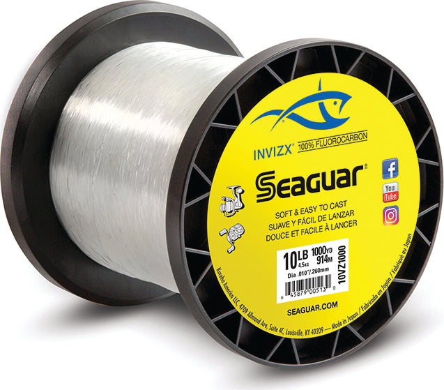Seaguar Invizx Fluoro Line Fluoro Clear 10Lb 1000Yd