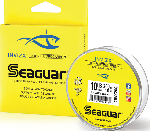 Seaguar Invizx Fluoro Line Fluoro Clear 10Lb 200Yd