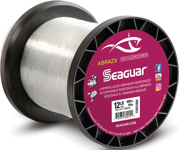 Seaguar Abrazx Fluoro Line Fluoro Clear 12Lb 1000Yd