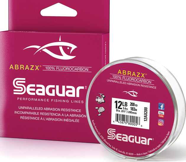 Seaguar Abrazx Fluoro Line Fluoro Clear 12Lb 200Yd