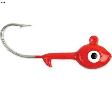 Sea Striker Got Cha Grub Jighead 1/4Oz 8Pk Red