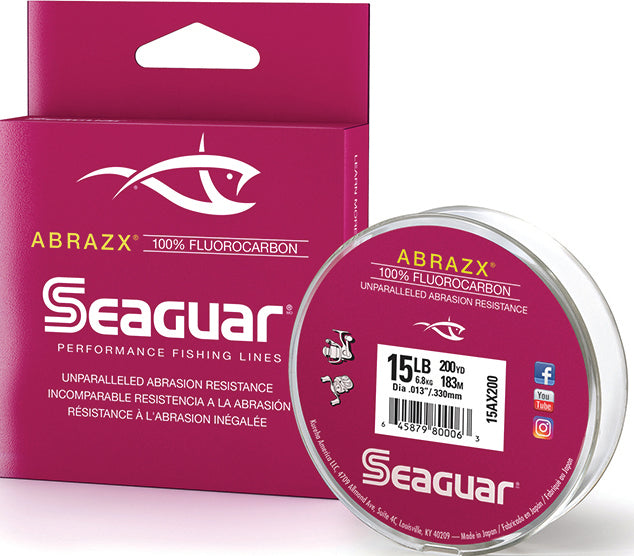 Seaguar Abrazx Fluoro Line Fluoro Clear 15Lb 200Yd
