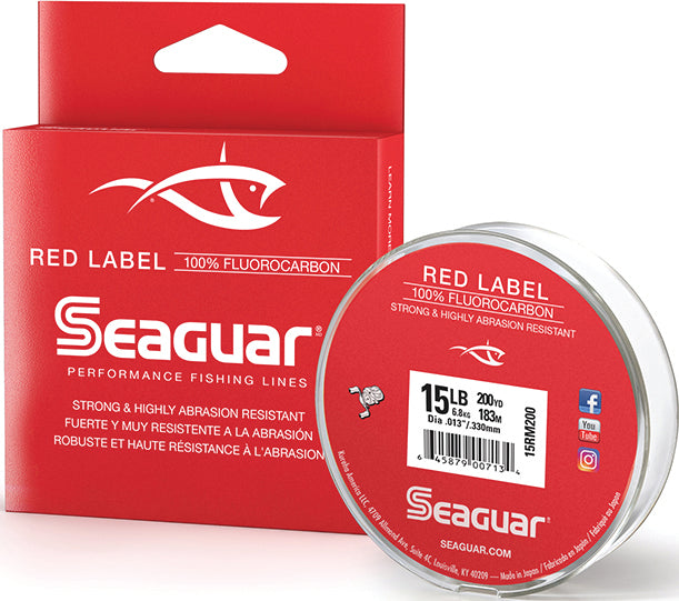 Seaguar Red Label Fluoro Line Fluoro Clear 15Lb 200Yd