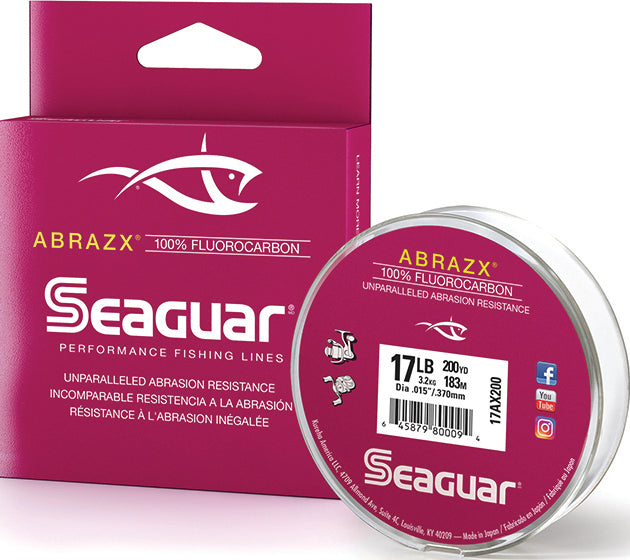 Seaguar Abrazx Fluoro Line Fluoro Clear 17Lb 200Yd