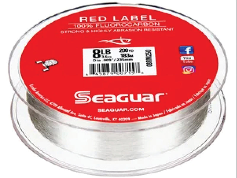 Seaguar Red Label Fluoro Line Fluoro Clear 17Lb 200Yd
