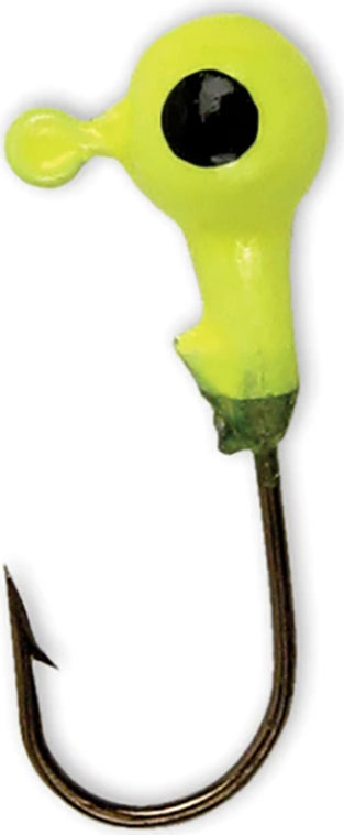 Sea Striker Got Cha Round Jigheads 1/8Oz 10Pk Chartreuse