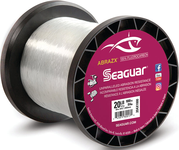 Seaguar Abrazx Fluoro Line Fluoro Clear 20Lb 1000Yd