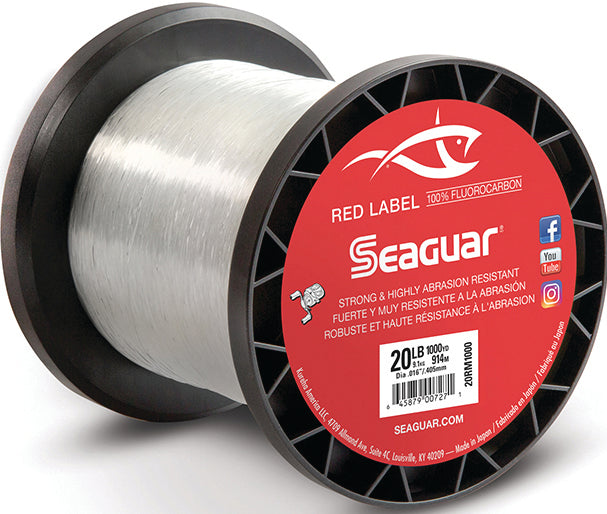 Seaguar Red Label Fluoro Line Fluoro Clear 20Lb 1000Yd