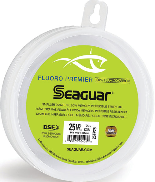 Seaguar Premier Fluoro Leader Fluoro Clear 25Lb 25Yd