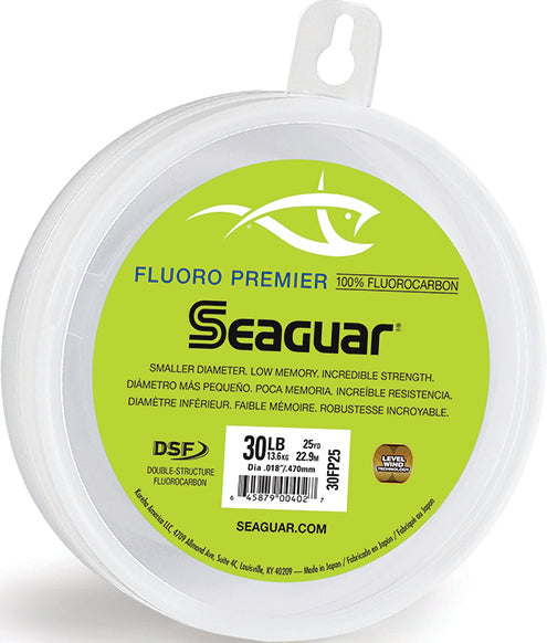 Seaguar Premier Fluoro Leader Fluoro Clear 30Lb 25Yd