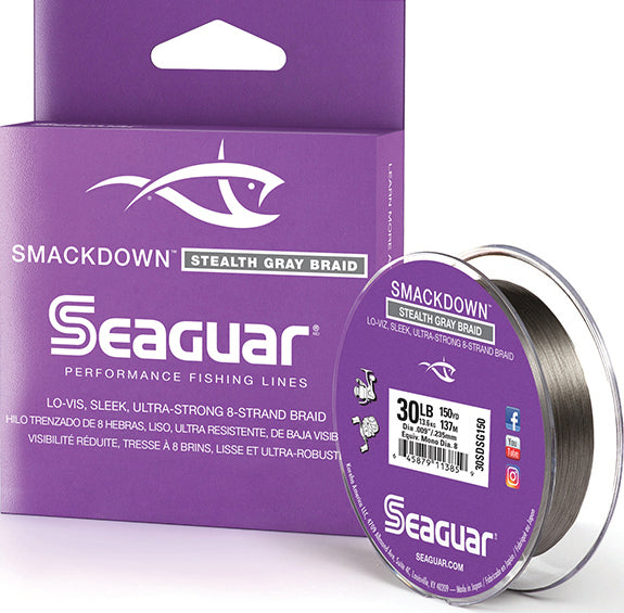 Seaguar Smackdown Braid Line Stealth Gray 30Lb 150Yd
