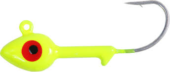 Sea Striker Got Cha Grub Jighead 3/8Oz 10Pk Chartreuse