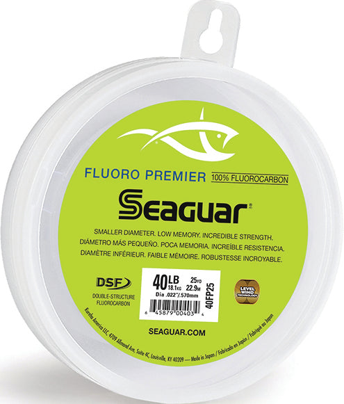 Seaguar Premier Fluoro Leader Fluoro Clear 40Lb 25Yd