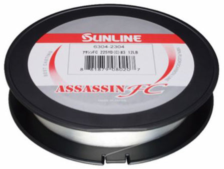 Sunline Assassin Fluorocarb Line Clear 8Lb 225Yd