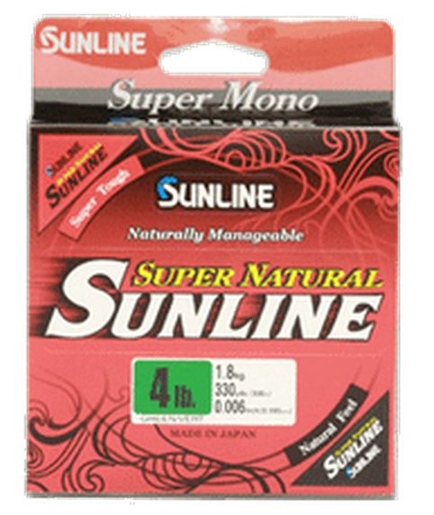 Sunline Super Natural Mono Line Natural Clear 10Lb 330Yd