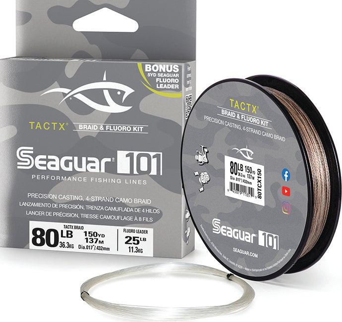 Seaguar 101 Tactx Braid Line Camo 80Lb 150Yd