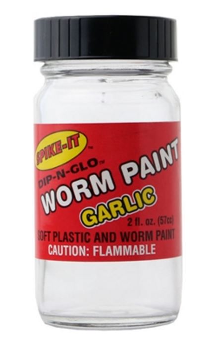Spike-It Dip-N-Glo Worm Paint 2Oz Garlic-Chartreuse