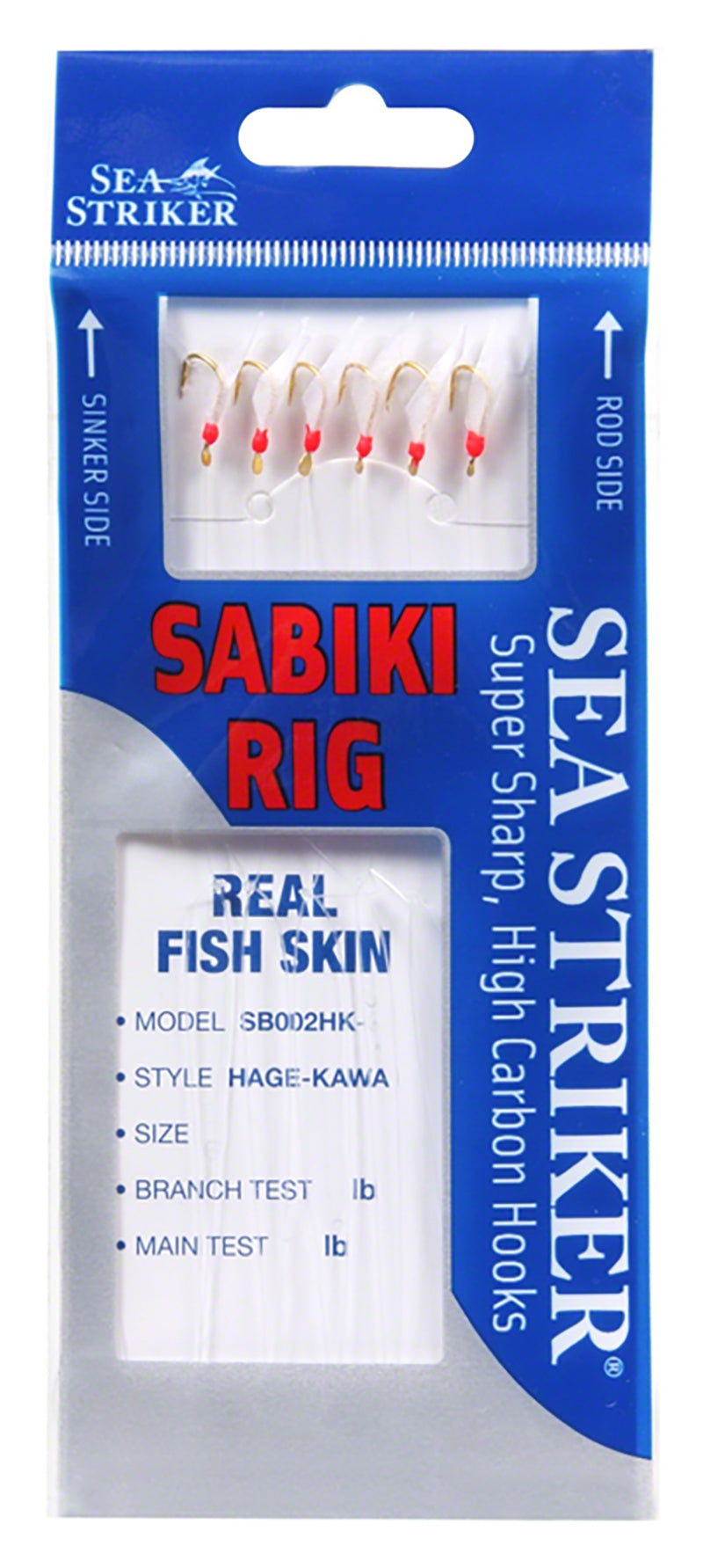 Sea Striker Deluxe Sabiki Rig Hage-Kawa Red Bead Sz4