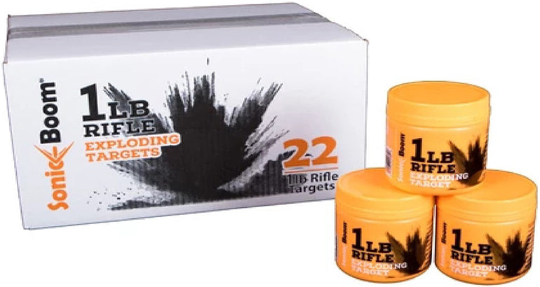 Sonic Boom Exploding Target 1Lb Rifle 22Pk