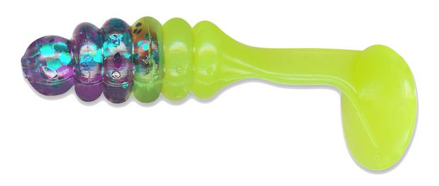 Charlie Brewers Crappie Grub 1In 20Pk Junebug/Chart