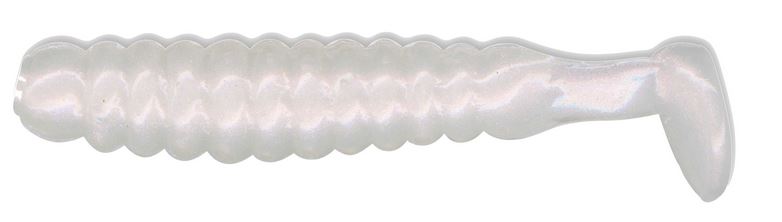 Charlie Brewers Crappie Grub 1.5In 18Pk Pearl